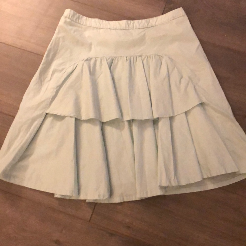 Blue Odille Ruffled Back Skirt